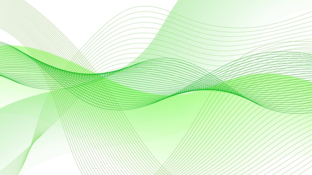 Abstract groene golvende lijnen verloop achtergrond voor presentaties