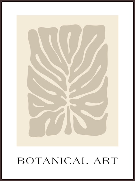 Абстрактный цветочный плакат Y2K Современный модный минималистский стиль Ручно нарисованный для обоев Декорация стены Ткань шаблон обложки открытки баннер
