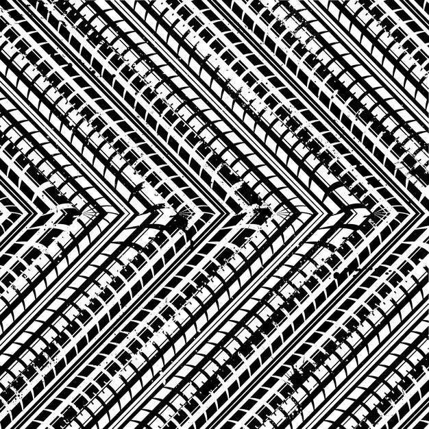 Vector abstract grunge black and white tires
