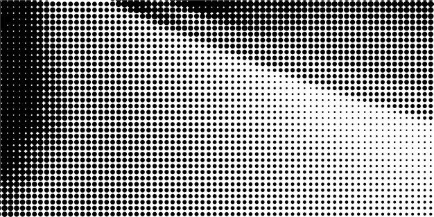 Abstract grunge halftone distorted shapes background design