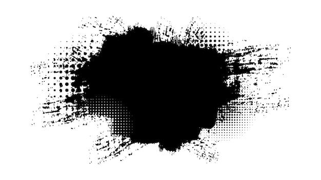 Vector abstract grunge halftone splatter texture background