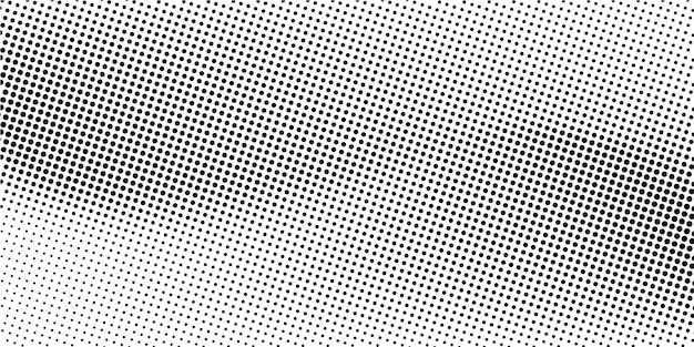 Vector abstract grunge halftone vector banner black and white dots shape