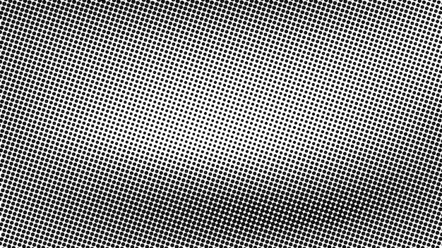 Abstract grunge halftone vector banner black and white dots shape