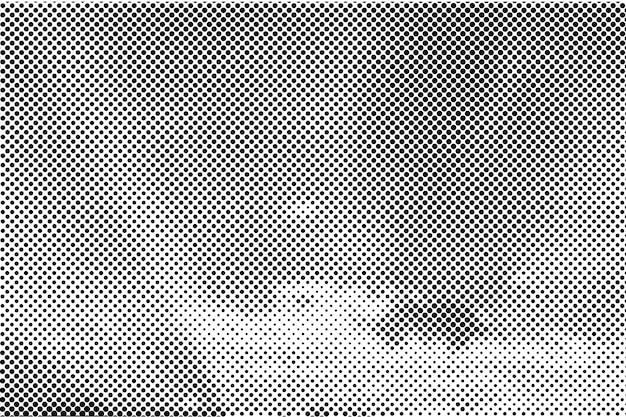 Abstract grunge halftone vector banner black and white dots shape