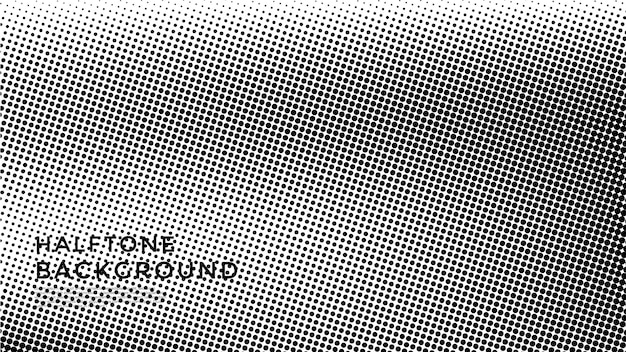 Vector abstract grunge halftone vector banner black and white dots shape