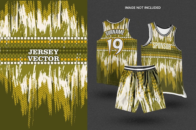 Abstract grunge patroon voor sublimatie Jersey ontwerp