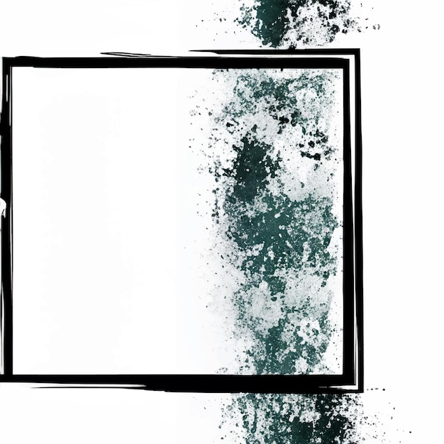 Abstract grunge rectangular frame