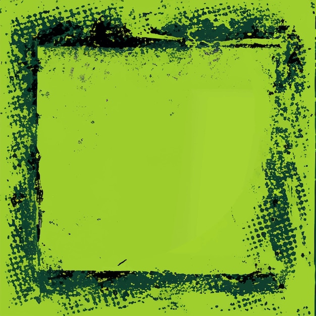 Vector abstract grunge rectangular frame