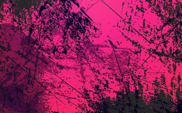 Vector abstract grunge texture black and magenta color background