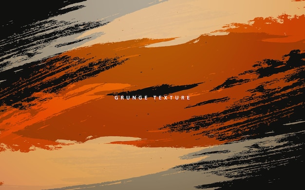 Abstract grunge texture black orange background