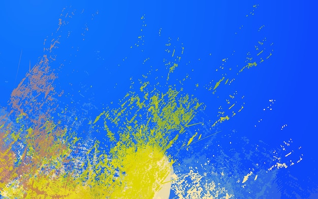 Abstract grunge texture blue and yellow color background