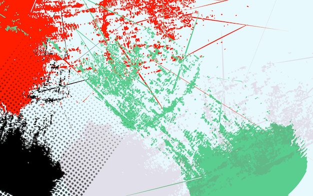 抽象的なグランジ テクスチャ多色背景ベクトル