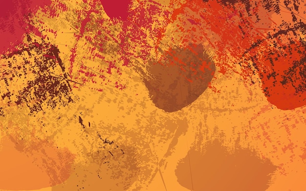 抽象的なグランジ テクスチャ オレンジ色の背景のベクトル