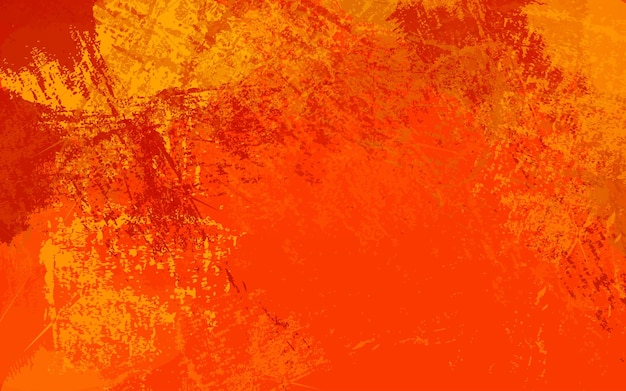 Vector abstract grunge texture orange color background vector