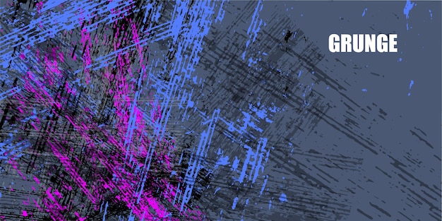 Вектор Абстрактная гранж-текстура с синим и фиолетовым фоном