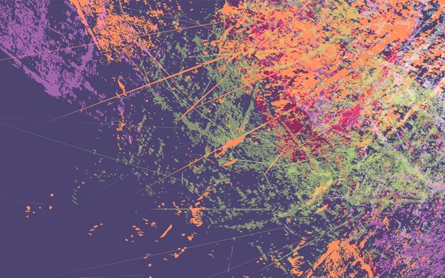 抽象的なグランジ テクスチャ スプラッシュ ペイント背景ベクトル