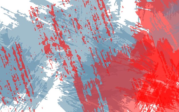 Abstract grunge texture wall blue and red color background