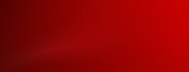 Abstract halftone background of small dots and wavy lines in red colors