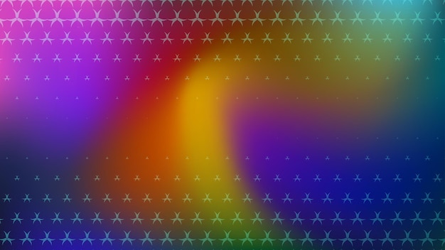 Vector abstract halftone background of small symbolson colored spots