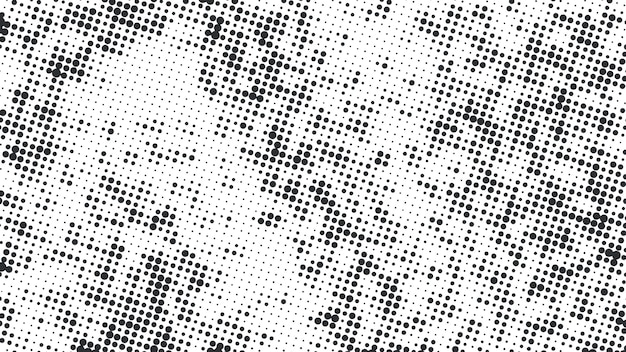 Abstract halftone design on white background