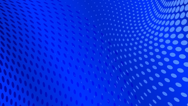 Vector abstract halftone dots background in blue colors