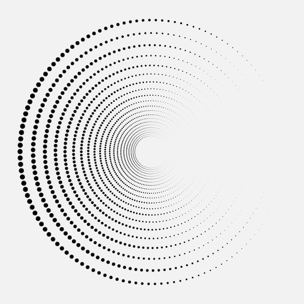 ベクトル 抽象的な半色ドットの背景デザイン