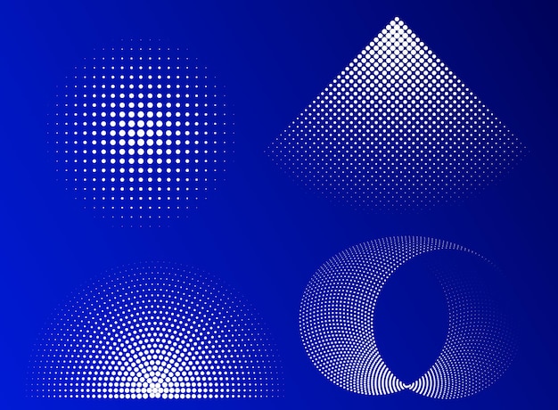 abstract halftone dots background design