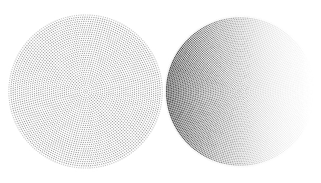 ハーフトーン抽象的な遷移点線円形の抽象的なハーフトーン ドットの背景