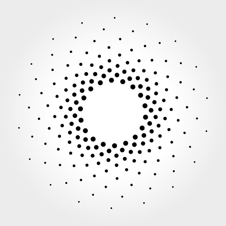 Abstract Halftone Dots Background