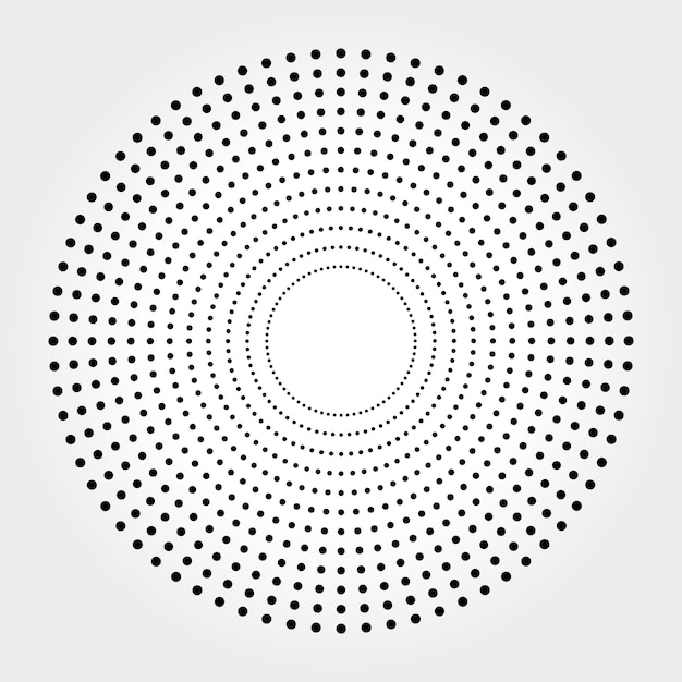 Abstract Halftone Dots Background