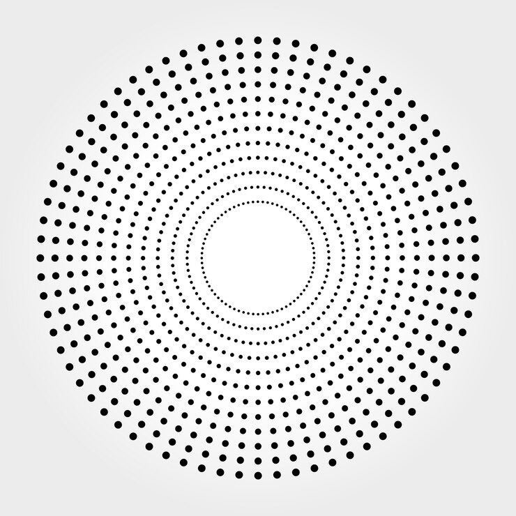 Abstract Halftone Dots Background