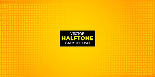 Astratto effetto mezzitoni giallo arancione sfondo design multiuso banner