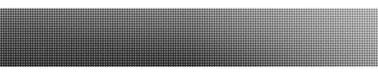 Vector abstract halftone gradient horizontal banner in black and white colors