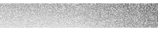 Abstract halftone gradient horizontal banner in randomly shades of gray colors