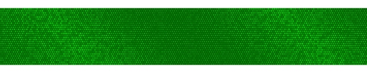 Vector abstract halftone gradient horizontal banner in randomly shades of green colors