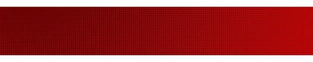 Abstract halftone gradient horizontal banner in red colors