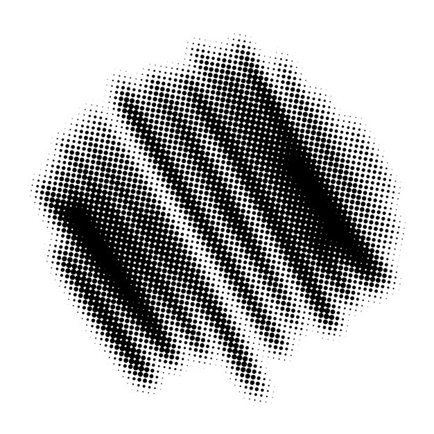 Vector abstract halftone shape