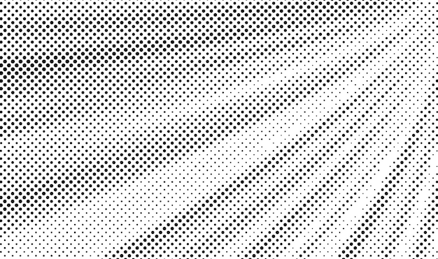 抽象的なハーフトーン ベクトル背景黒と白のドット形状バナー