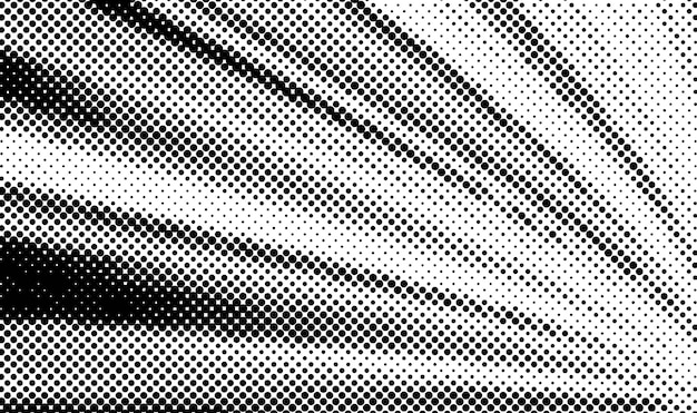 Abstract halftone vector background black and white dots shape banner