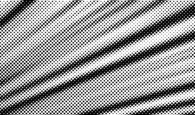 Abstract halftone vector background black and white dots shape banner