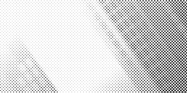 abstract Halftone vector background black and white dots shape