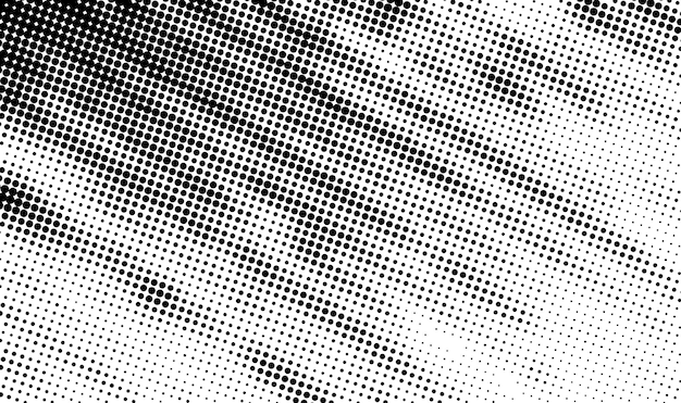 abstract Halftone vector background black and white dots shape