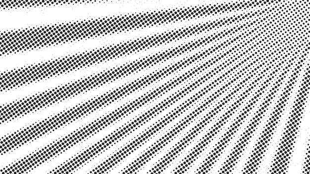 抽象的なハーフトーン ベクトル背景黒と白のドット形状