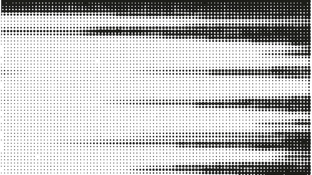 Abstract halftone vector background black and white dots shape