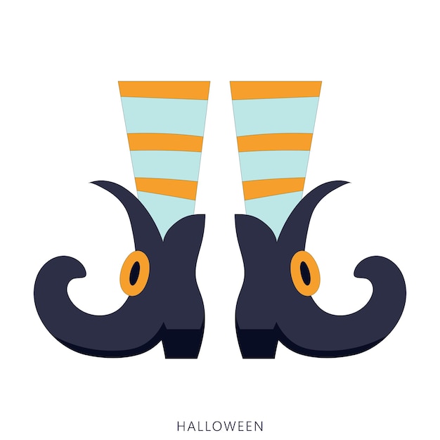 Abstract halloween-illustratiekunstontwerp gratis vector