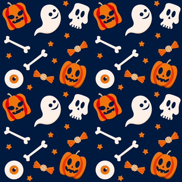 Vector abstract halloween pattern design background. vector illustration.