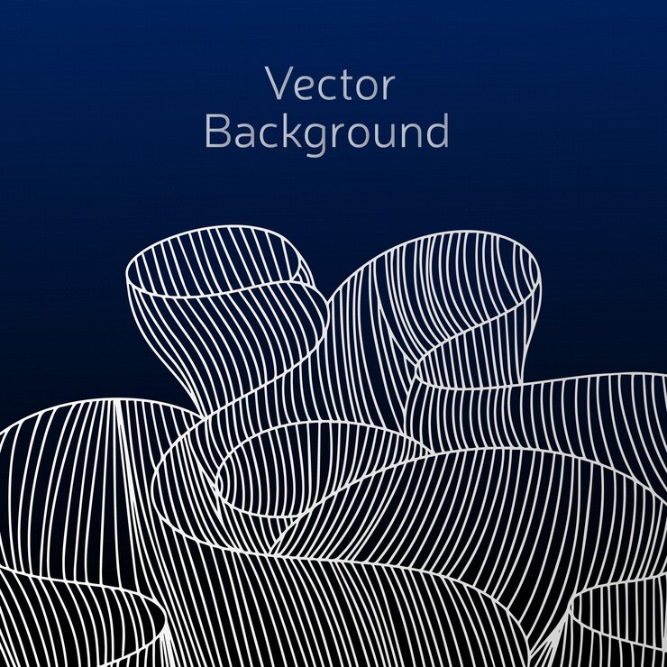 Vector abstract hand draw background. square dark background with hand draw elements.
