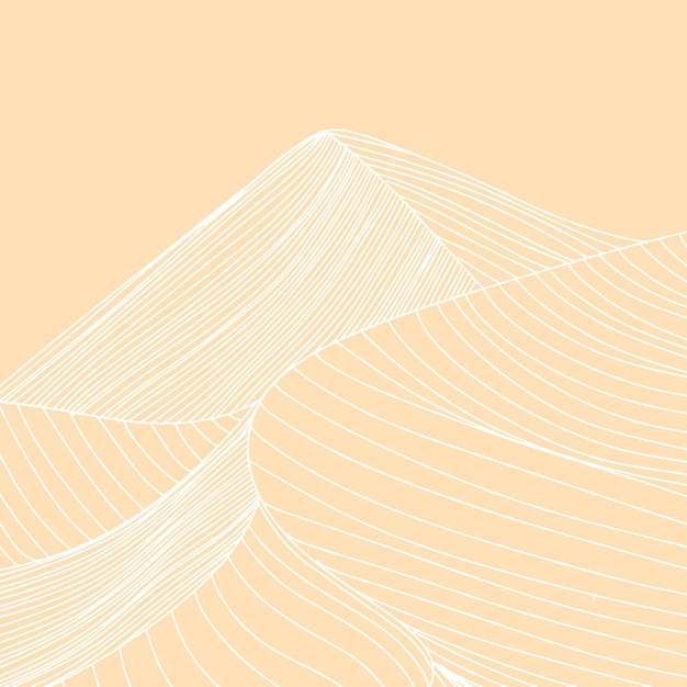 Abstract hand draw mountain. Vector illustration.