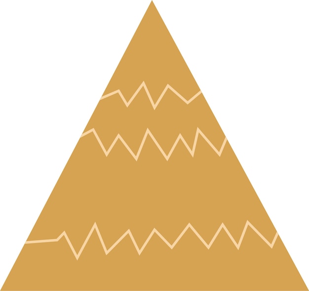 Vettore abstract montagna disegnata a mano