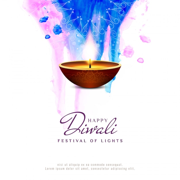 Fondo artistico astratto felice di diwali